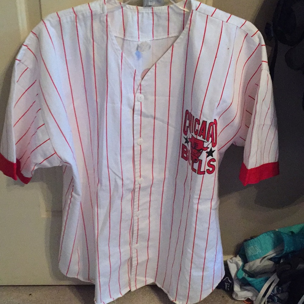 Chicago bulls vintage baseball t